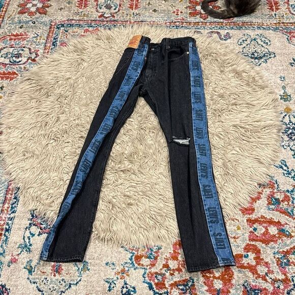 Rare Levi’s Premium Lo-Ball Skinny Stack Jeans size 42 - Picture 8 of 11